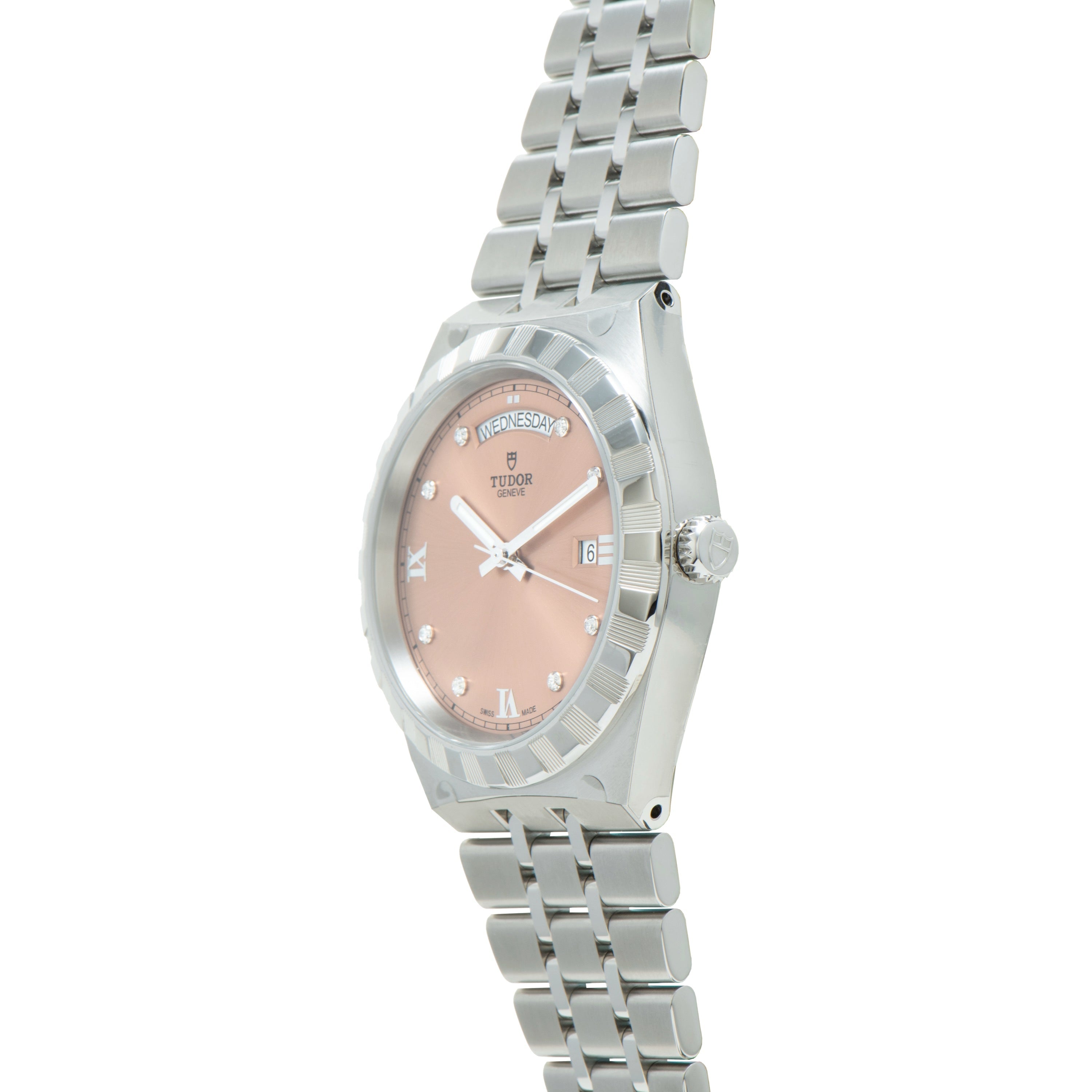 Royal | 41mm, Steel, Pink Dial