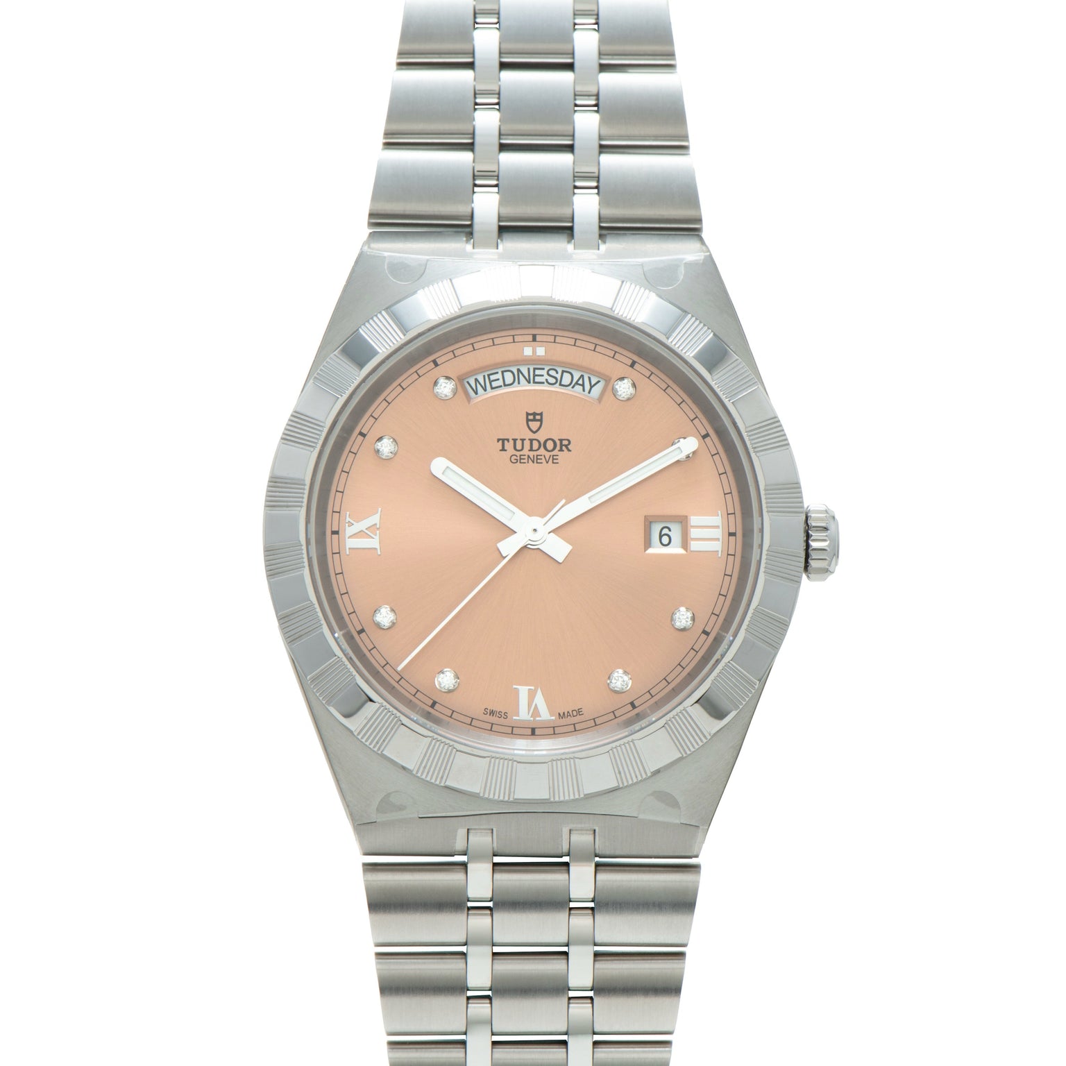 Royal | 41mm, Steel, Pink Dial