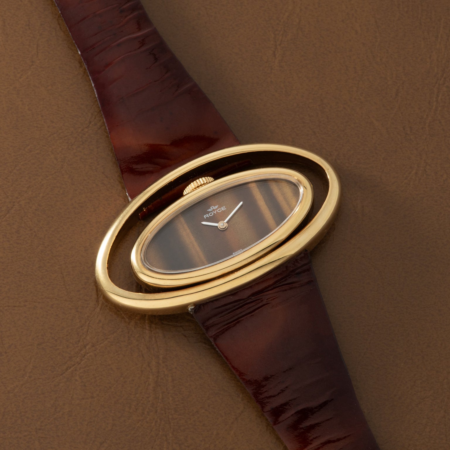 Royce Tiger Eye 'Ellipse' New Old Stock