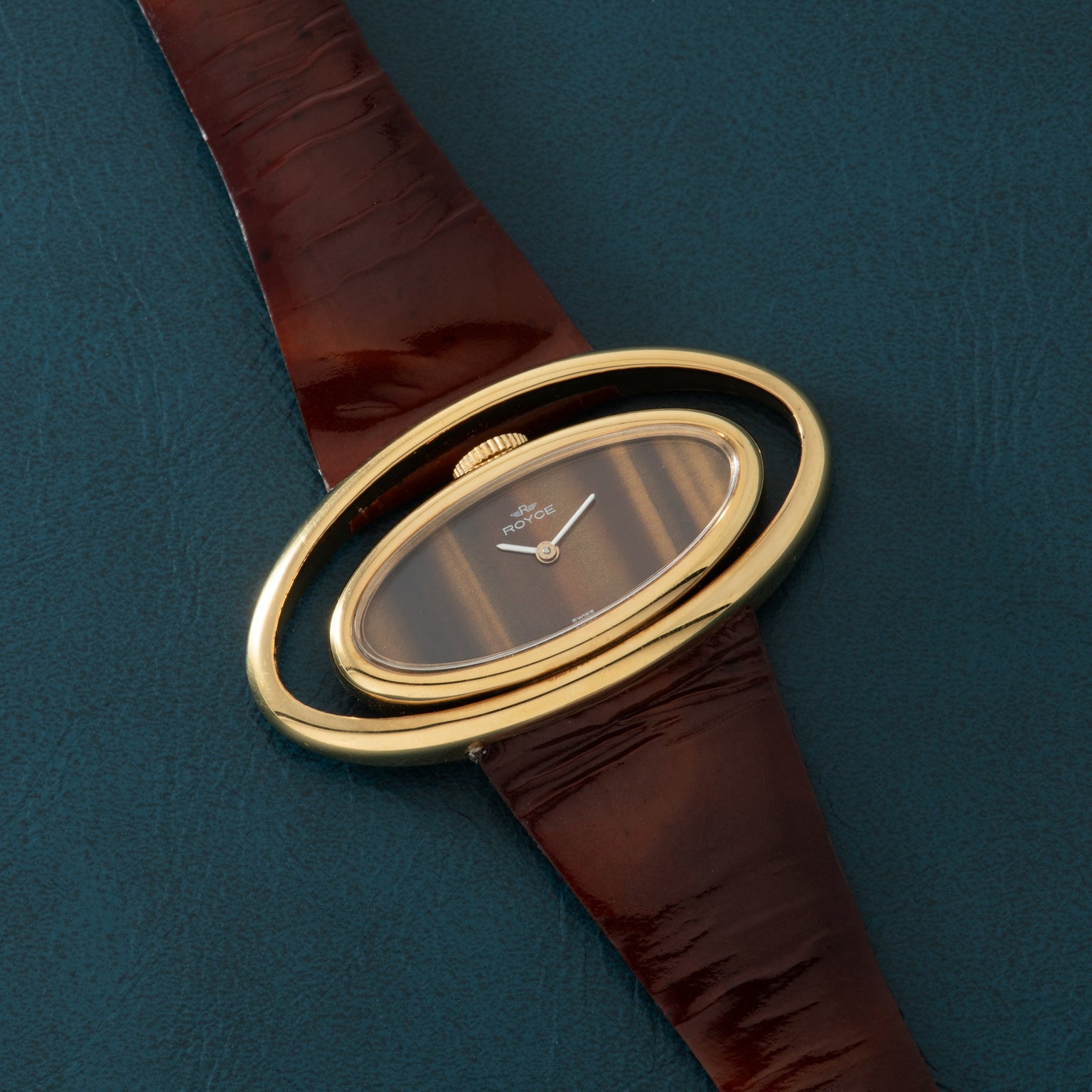 Royce Tiger Eye 'Ellipse' New Old Stock