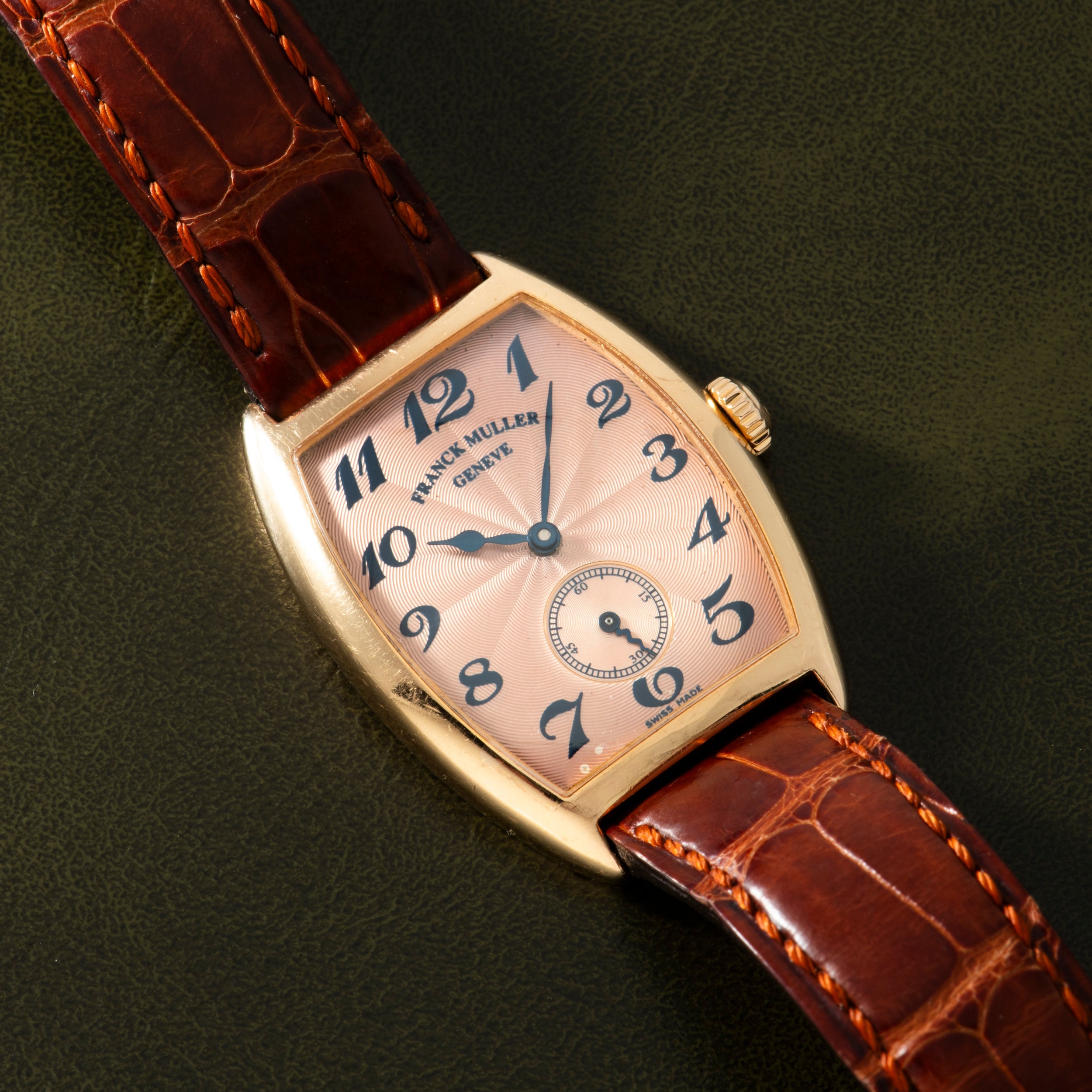 Franck Muller Master Cintrée Curvex Salmon Guilloche