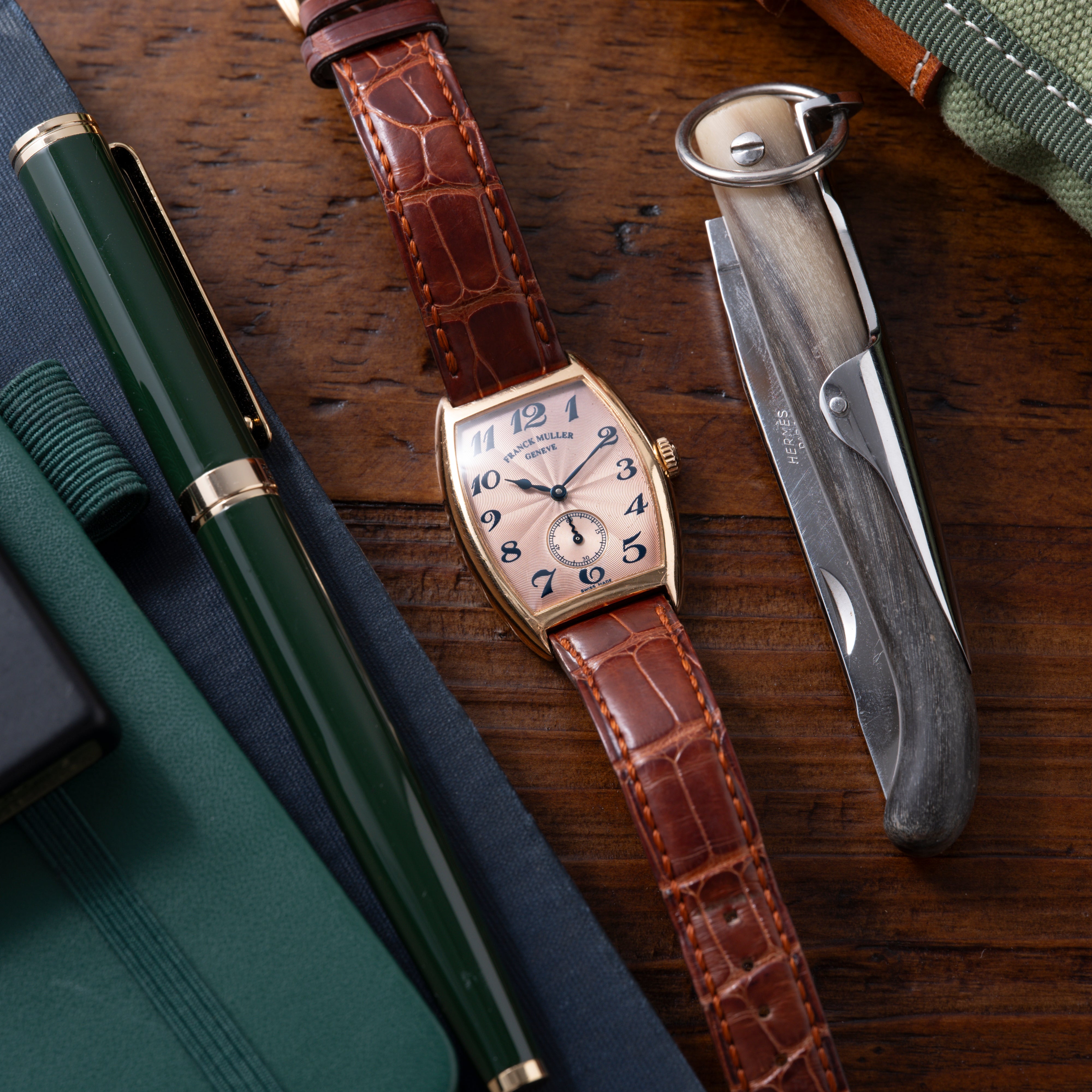 Franck Muller Master Cintrée Curvex Salmon Guilloche