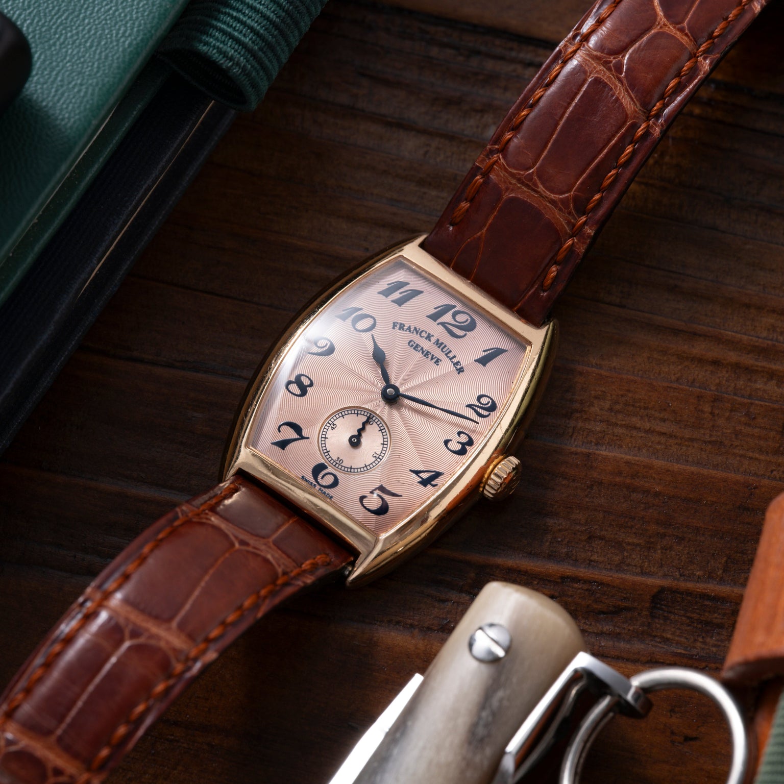 Franck Muller Master Cintrée Curvex Salmon Guilloche