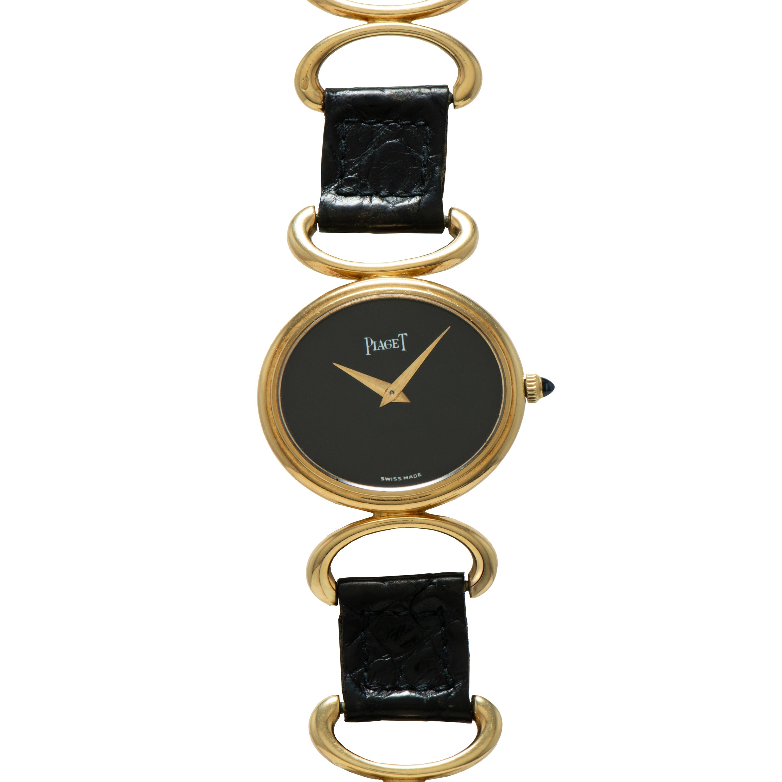 Piaget Oval Onyx 'Belt' Dress Watch