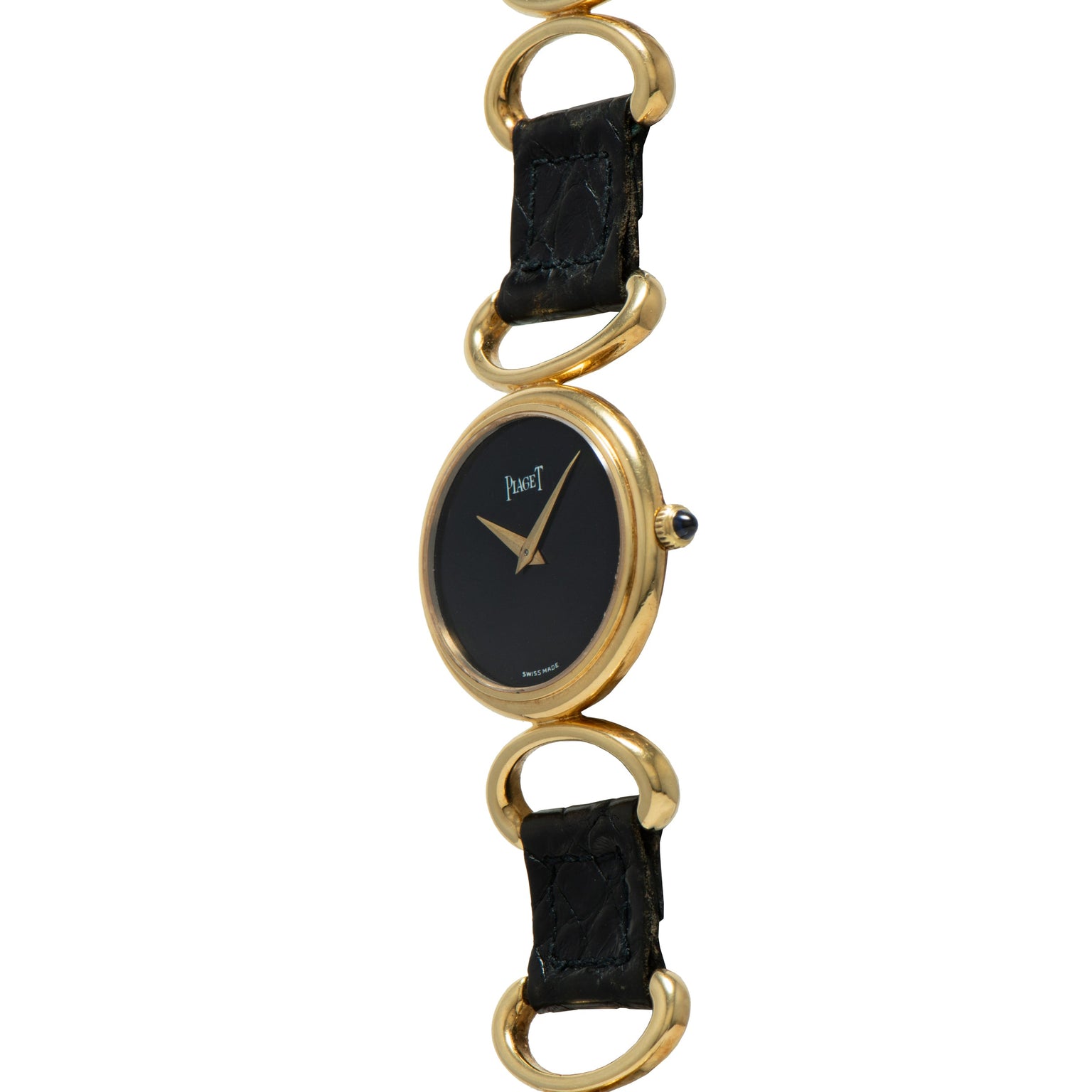 Piaget Oval Onyx 'Belt' Dress Watch