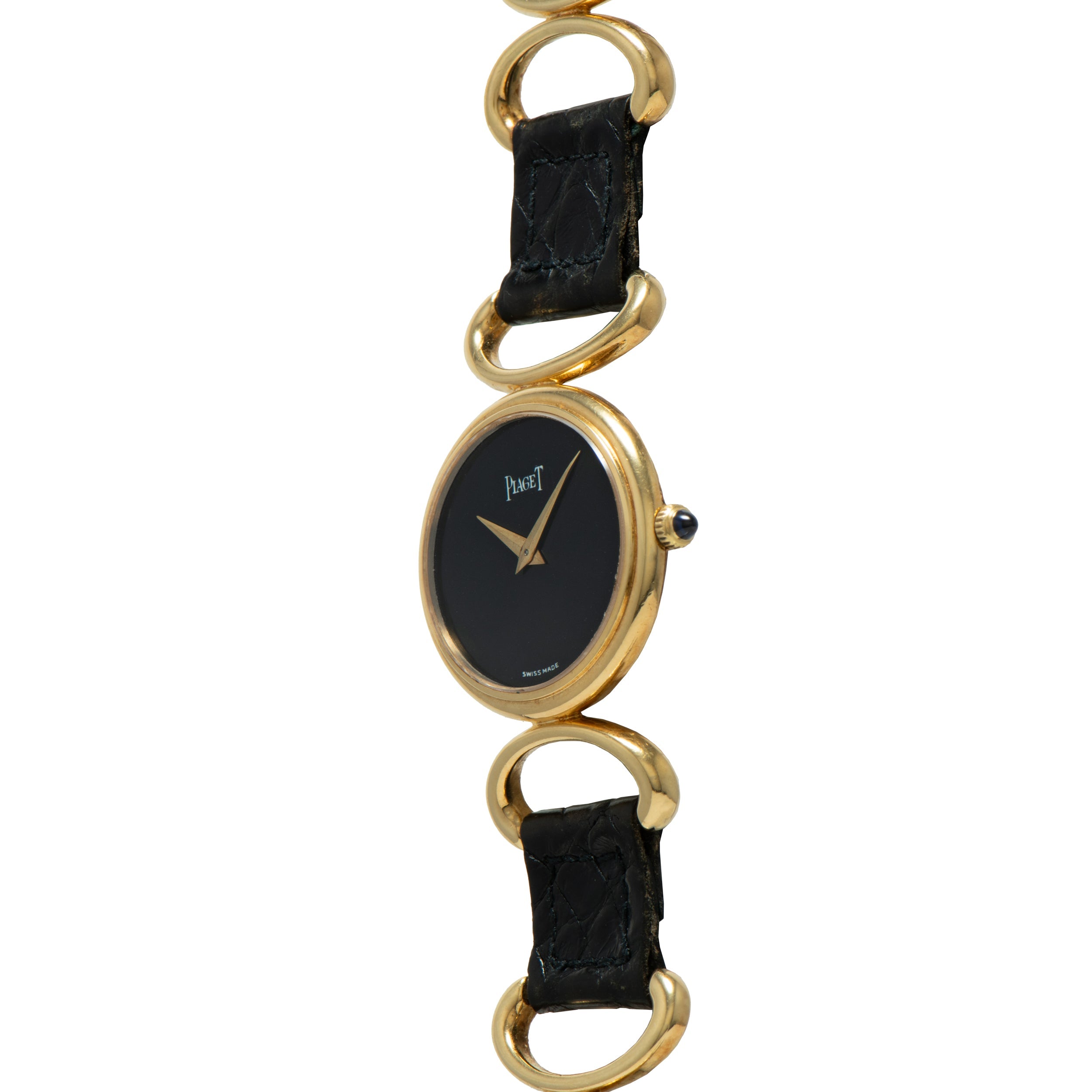 Piaget Oval Onyx 'Belt' Dress Watch
