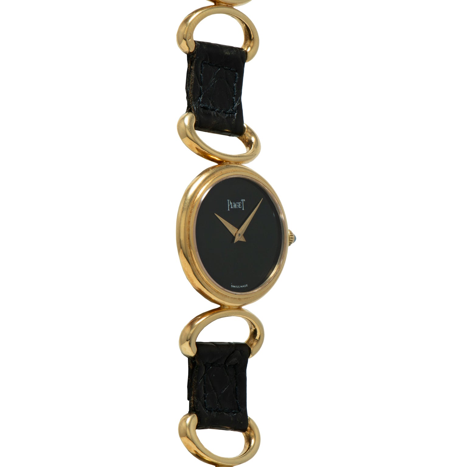 Piaget Oval Onyx 'Belt' Dress Watch
