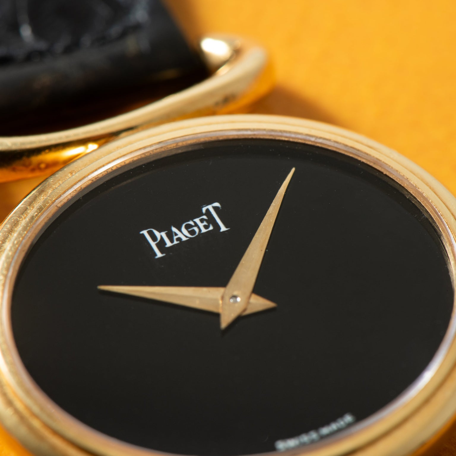 Piaget Oval Onyx 'Belt' Dress Watch