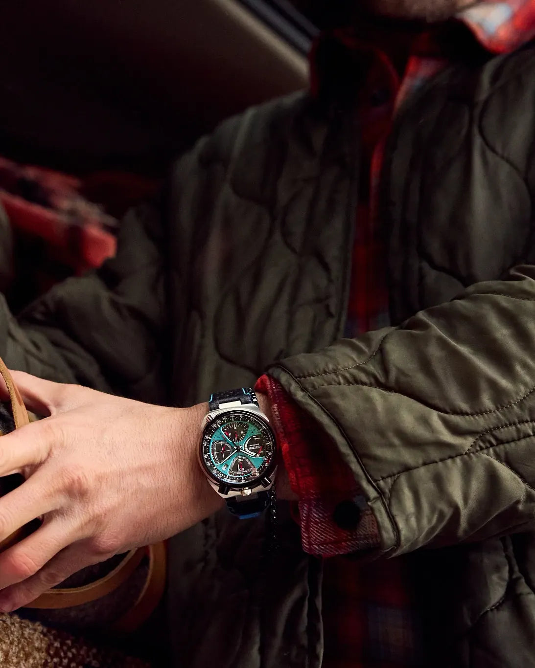 Promaster Tsuno Chrono Racer Blue | 44mm, Leather
