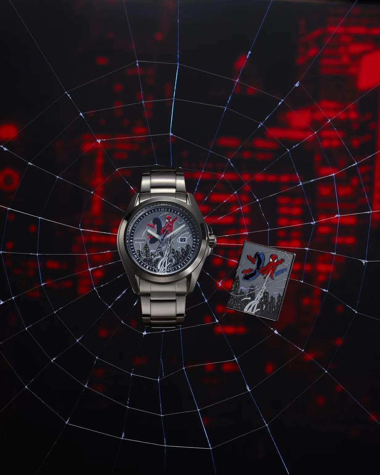 Citizen Spider-Man Swings | Eco-Drive, Stainless Steel, Men's Watch