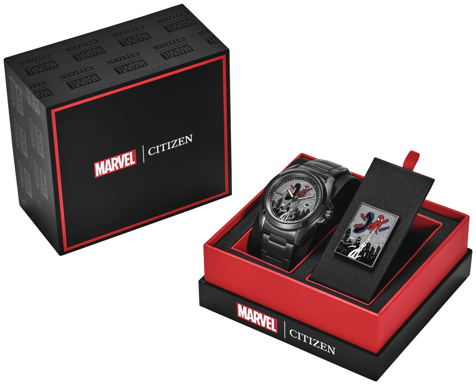 Spider-Man Swings | Eco-Drive, Stainless Steel, Men's Watch