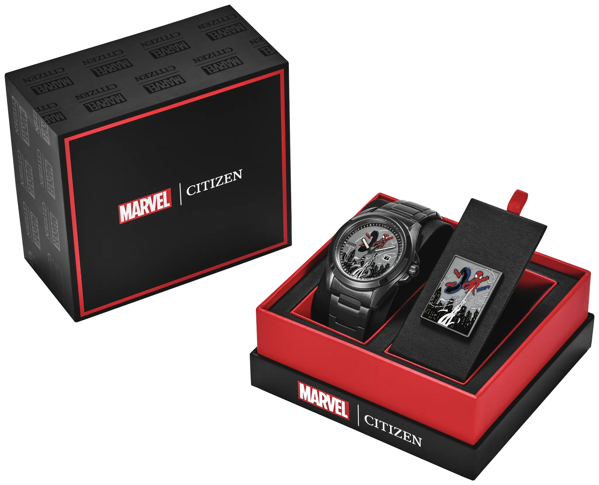 Spider-Man Swings | Eco-Drive, Stainless Steel, Men's Watch