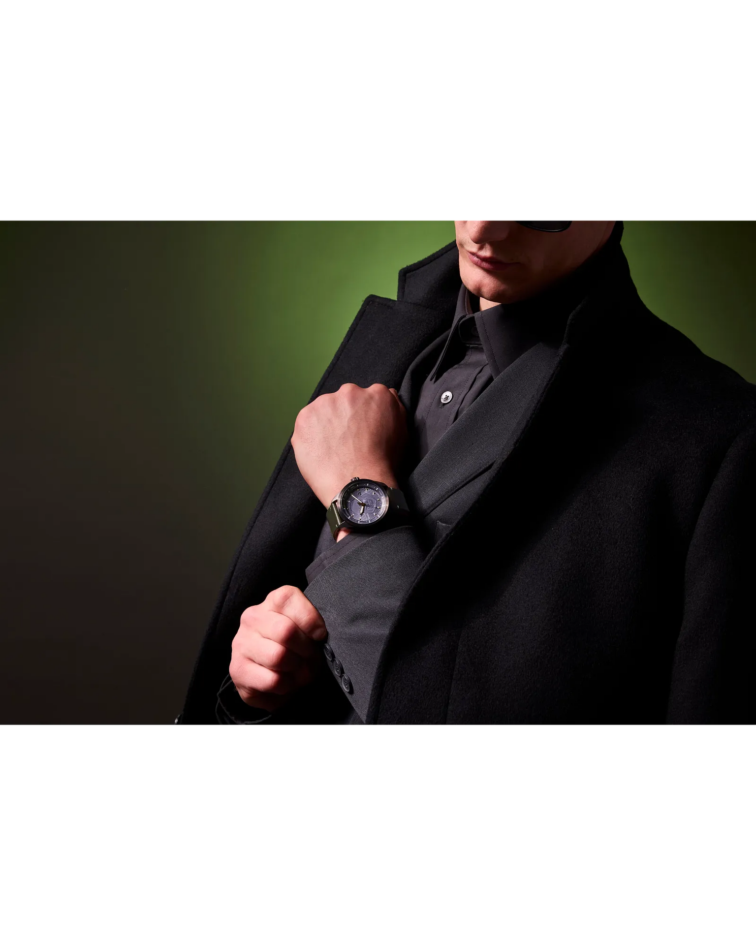 Eco-Drive Avengers Dr. Doom Special Edition | 43mm, Green Leather