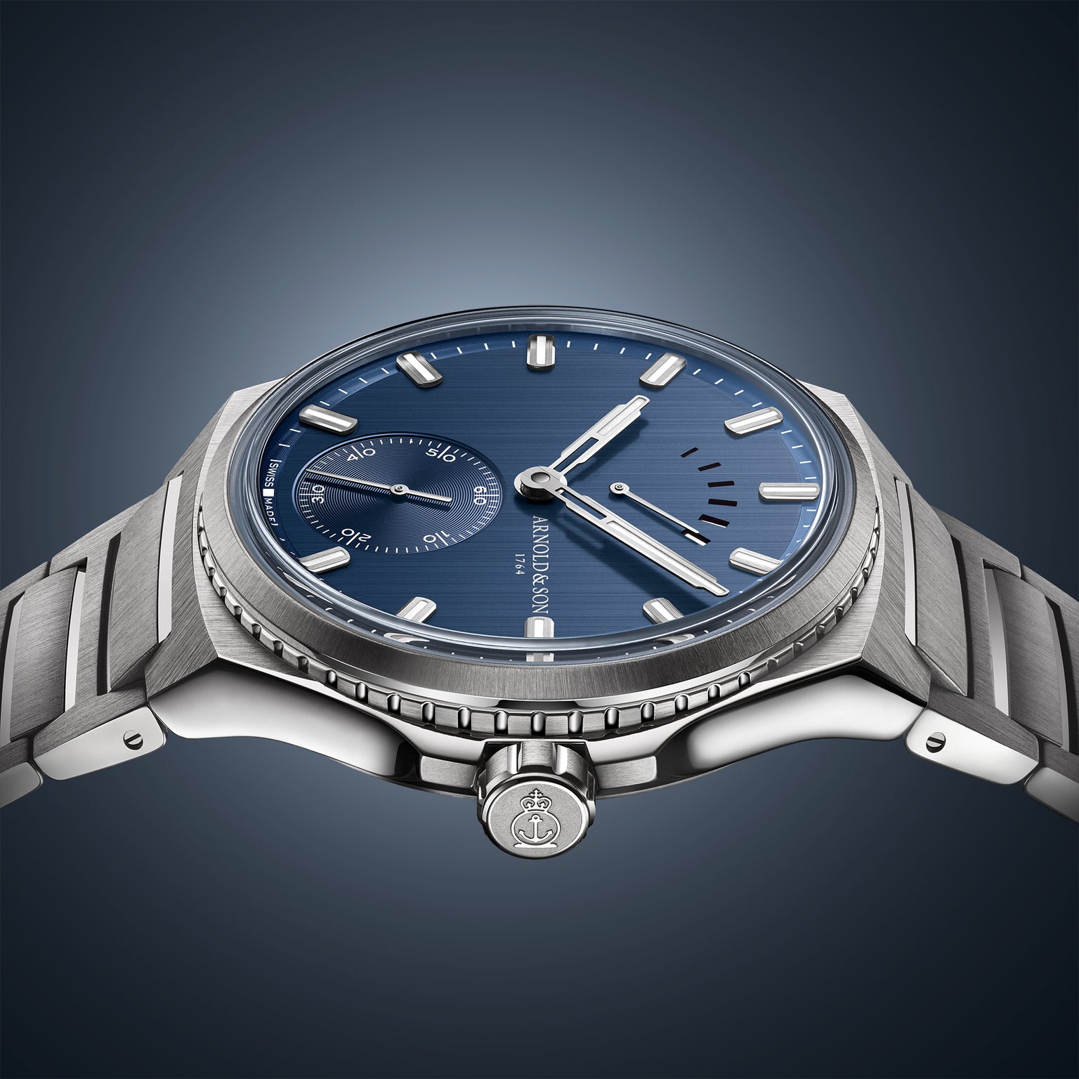 Longitude Titanium Ocean Blue Bracelet Profile