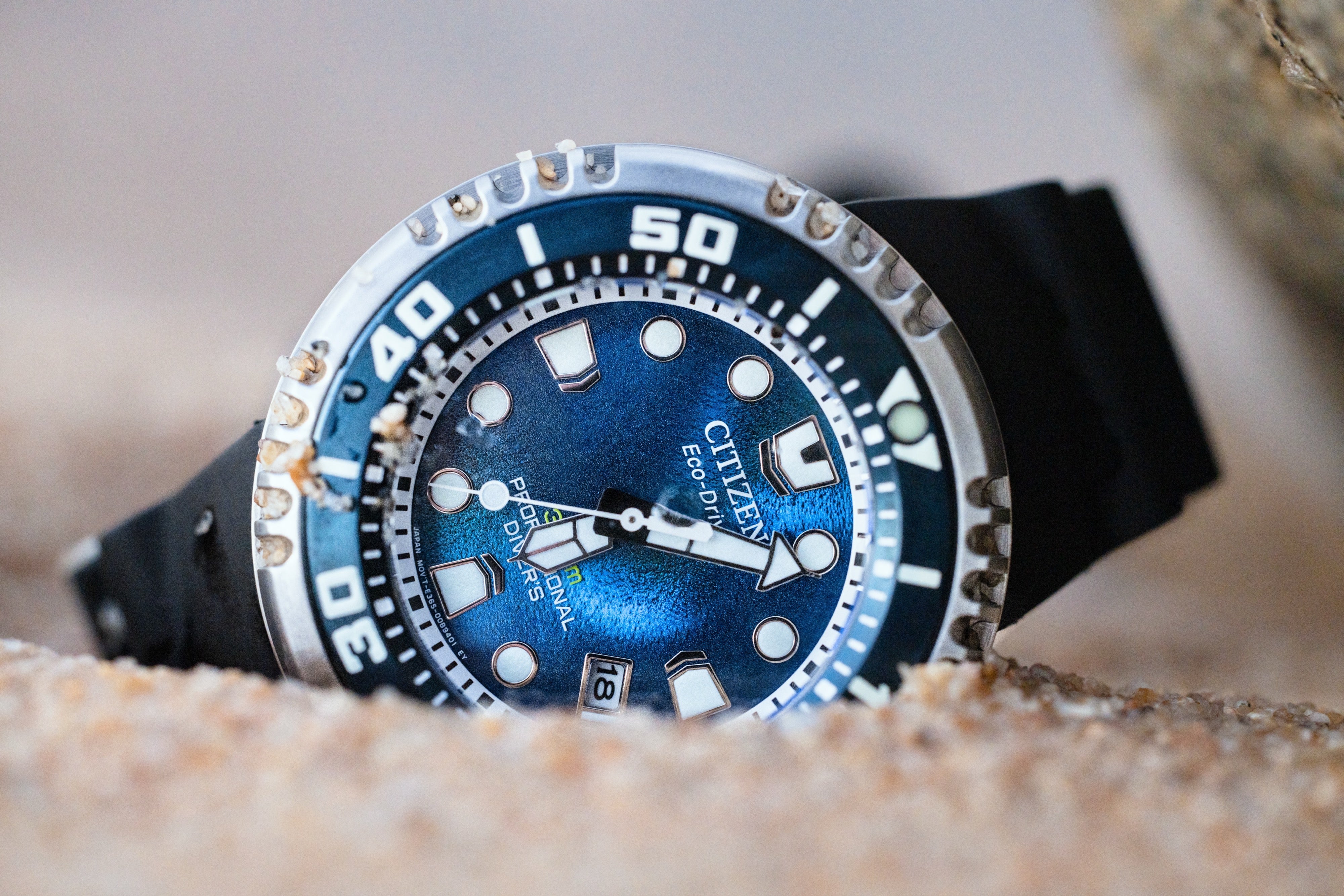 Citizen Dive 46mm Steel Rubber Blue Dial