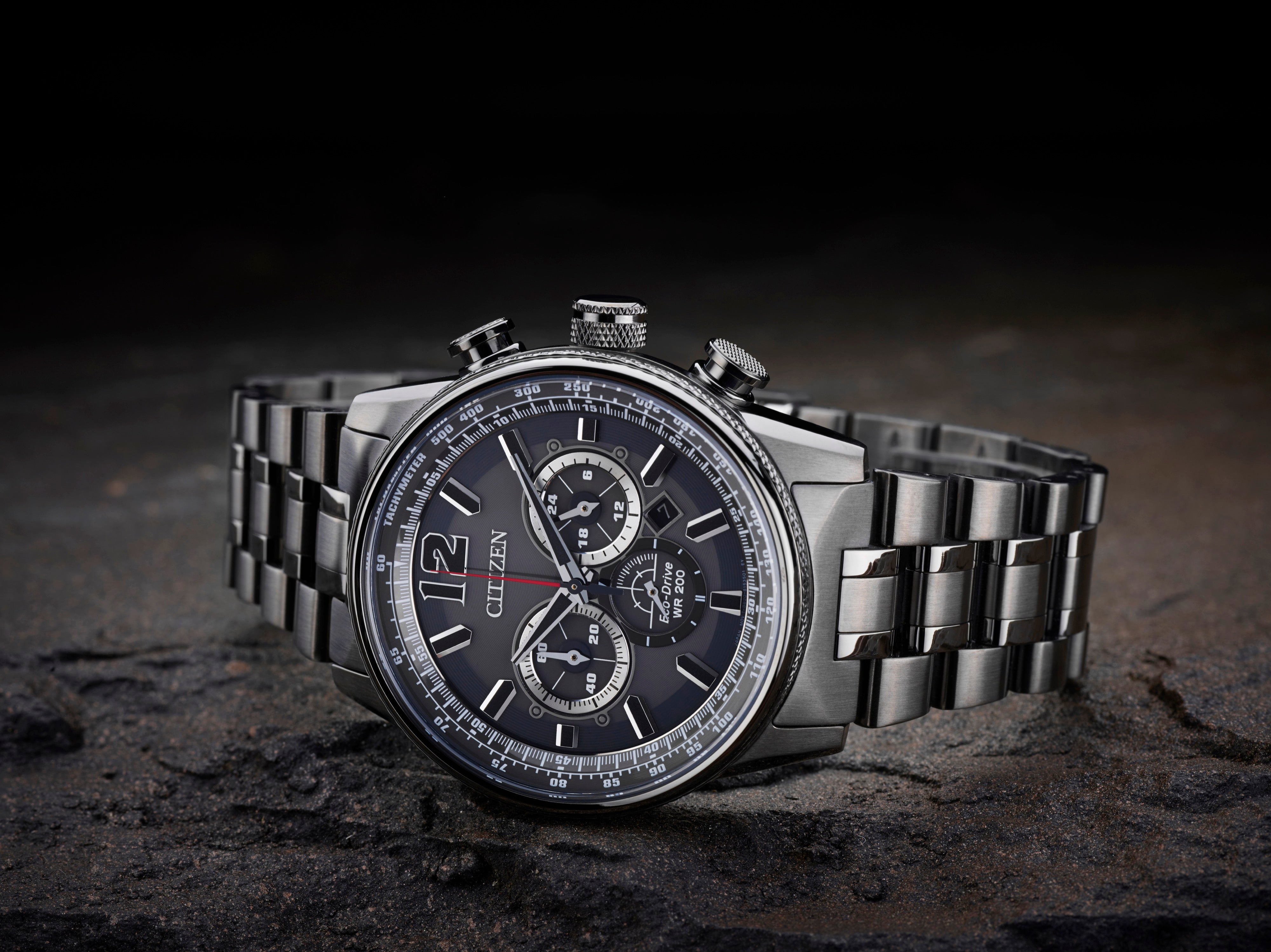 Citizen Nighthawk Sport Casual 43mm Steel Grey Dial