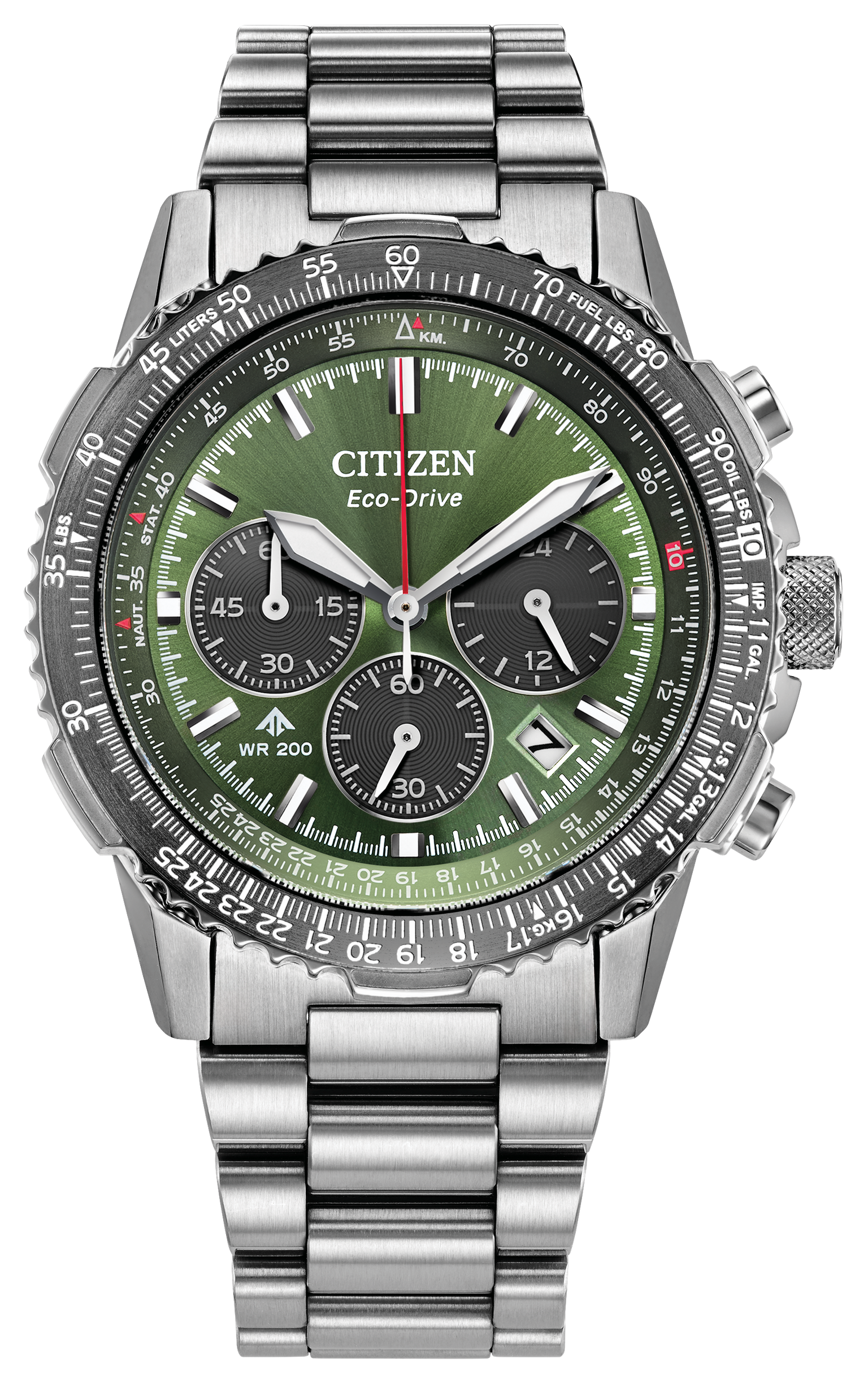 Citizen Navihawk 40mm Steel Green Dial Citizen Navihawk 40mm Steel Green Dial