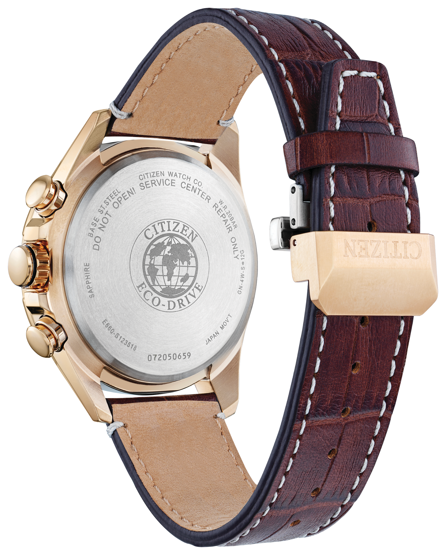 Citizen PCAT 43mm 14K Rose Gold Plated Steel Leather Green Dial Citizen PCAT 43mm 14K Rose Gold Plated Steel Leather Green Dial
