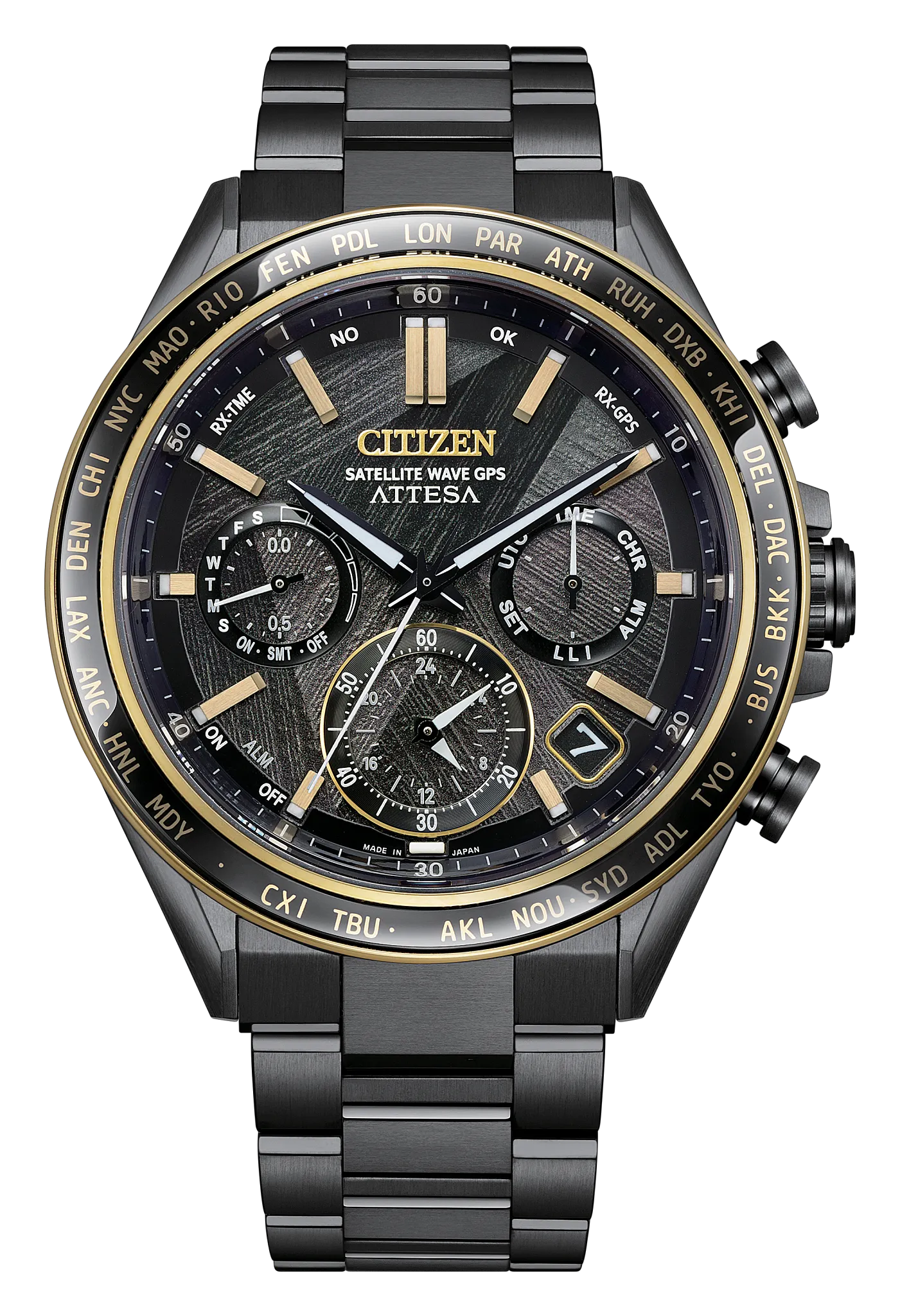 Attesa Light in Black | 44mm, Titanium