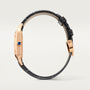 Santos-dumont Small Model | Quartz Movement, Rose Gold, Leather