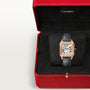 Santos-dumont Small Model | Quartz Movement, Rose Gold, Leather