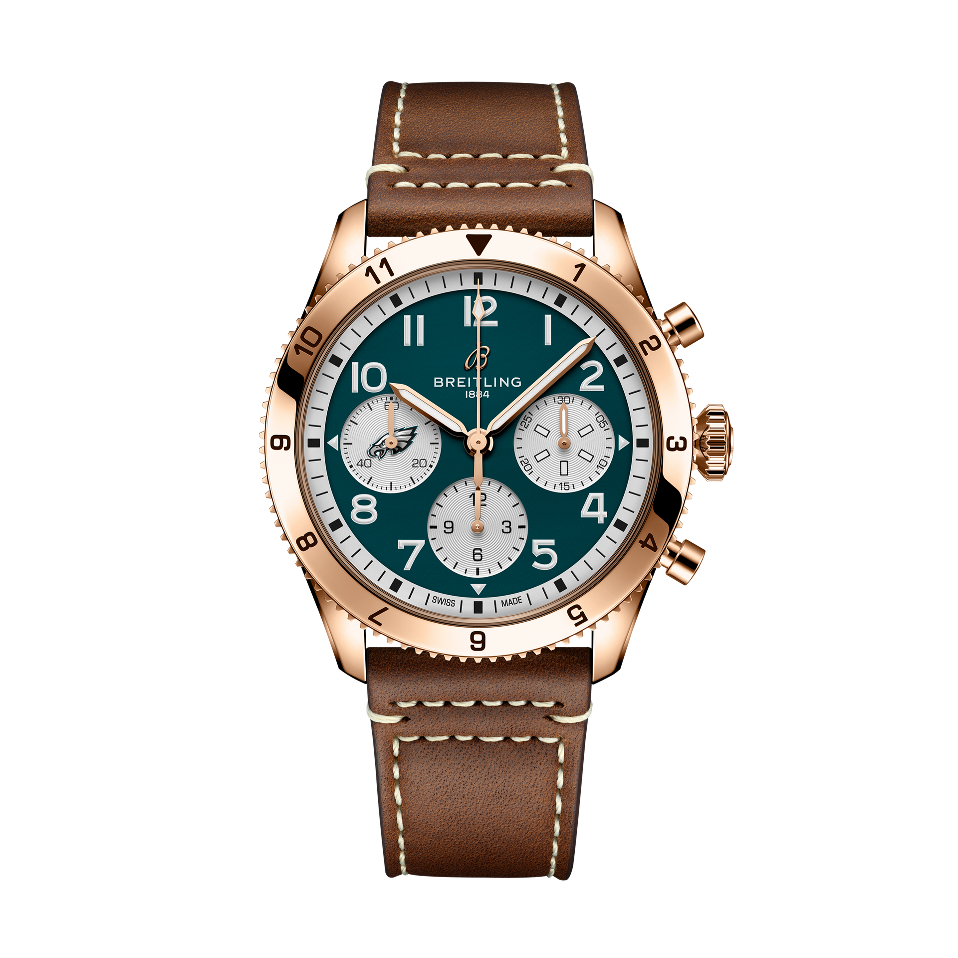 【新品・未使用】Alpha industries × BREITLING Classic Avi Chronograph 42 NFL Philadelphia Eagles Edition