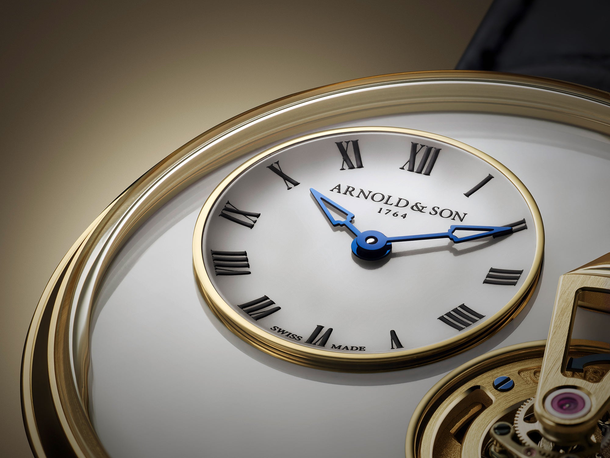 Constant Force Tourbillon 11 Yellow Gold Dial Close Up