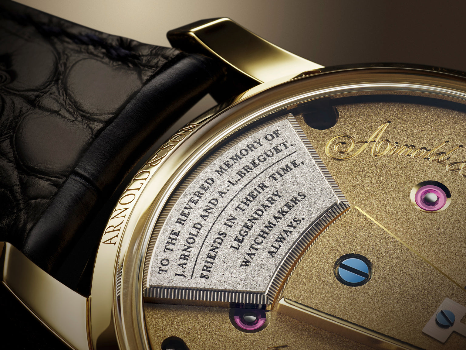 Constant Force Tourbillon 11 Yellow Gold Back Close Up