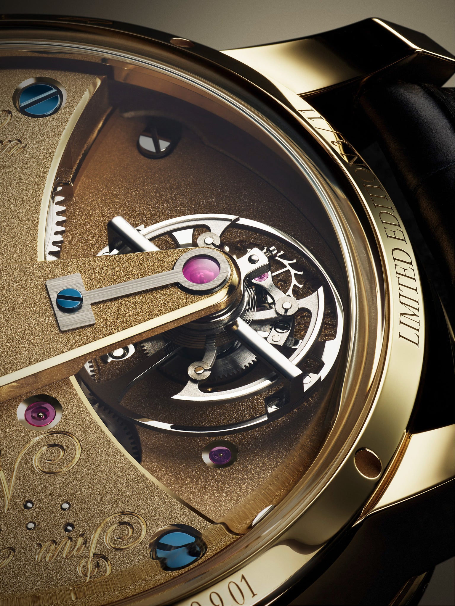 Constant Force Tourbillon 11 Yellow Gold Back Close Up