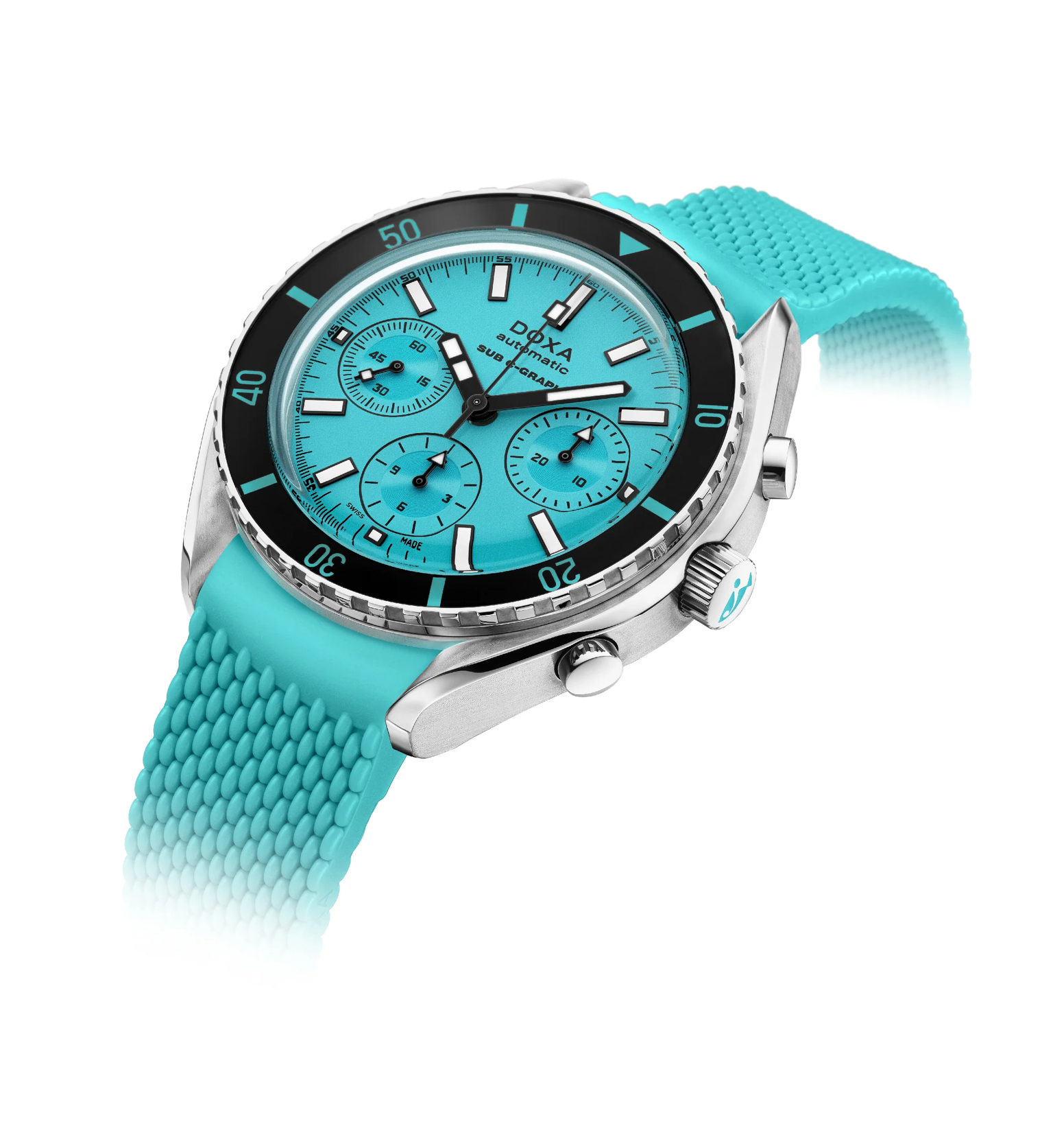 SUB 200 C-Graph Aquamarine Three Quarter Profile
