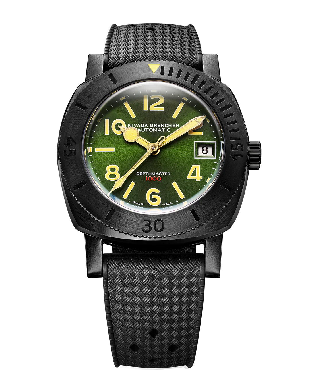Depthmaster Numerals Black & Green | 39mm, Mens Watch