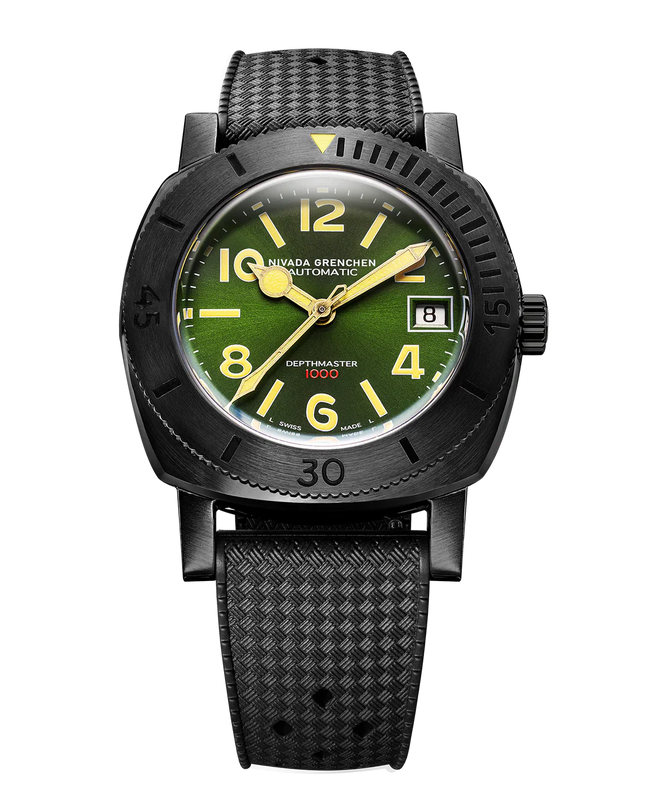 Depthmaster Numerals Black & Green | 39mm, Mens Watch