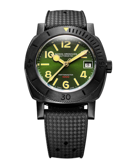 Depthmaster Numerals Black & Green | 39mm, Mens Watch