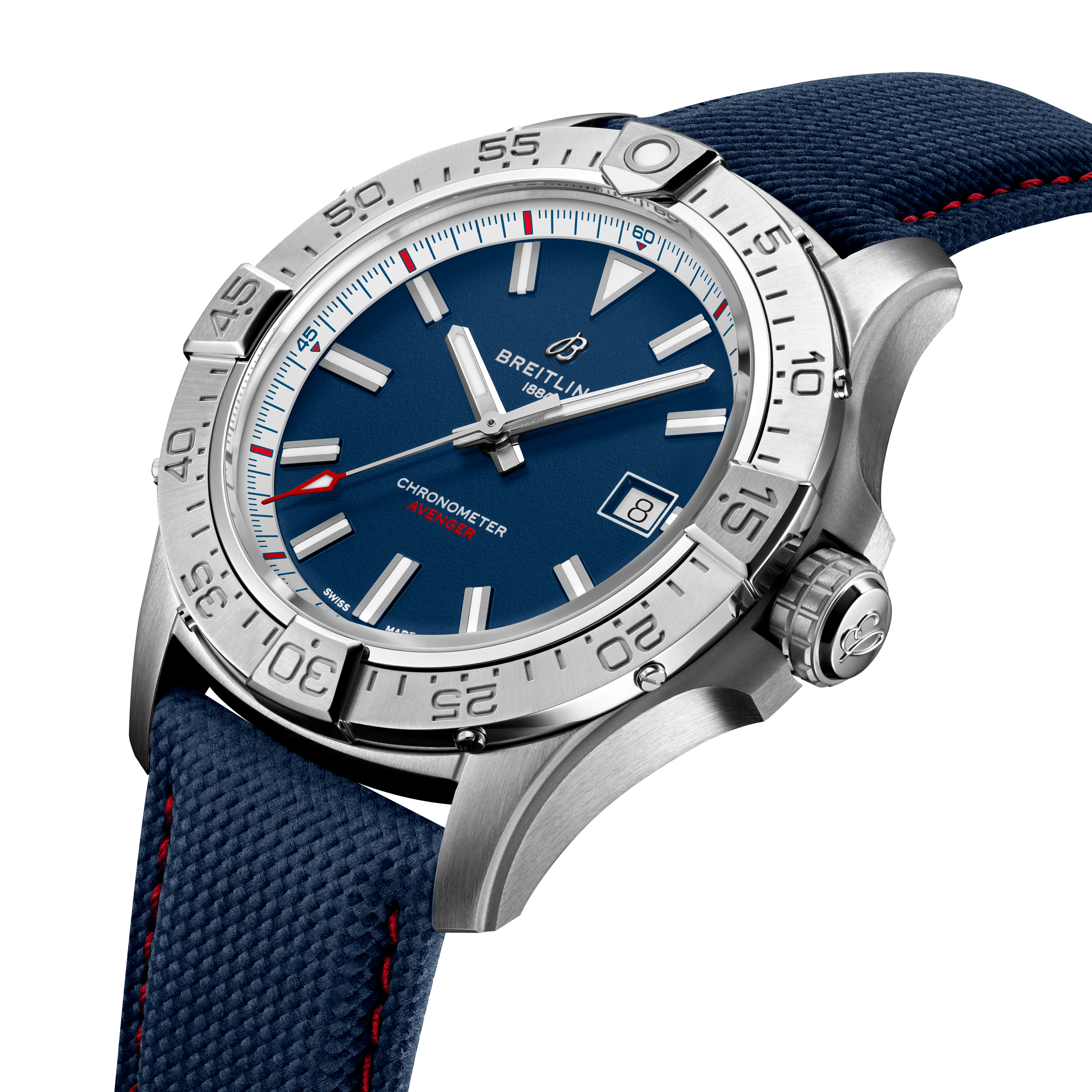 Avenger America250 Limited Edition Automatic | 42mm, Calfskin Strap, Stainless Steel Case, Men's Watch