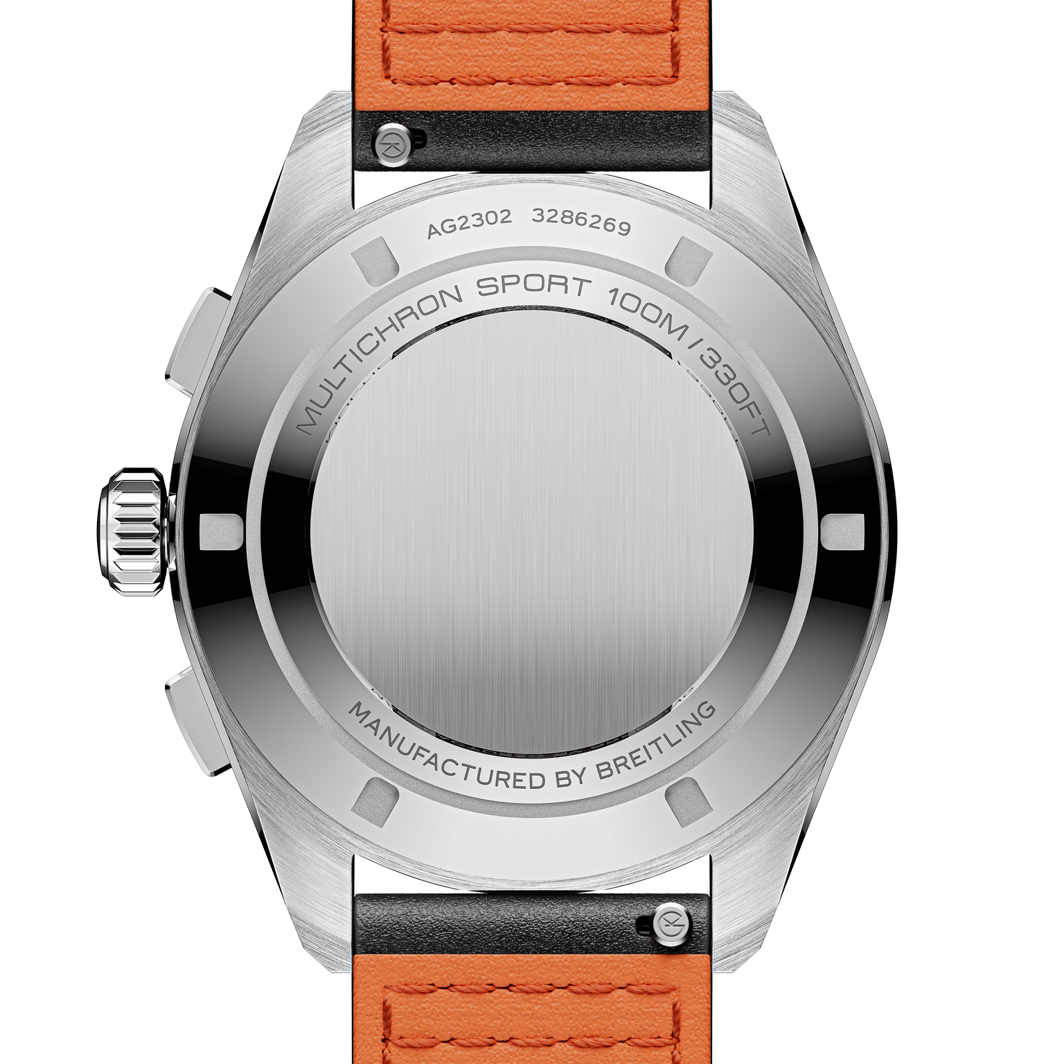 Multichron Sport | 41mm, Steel Case, Black Leather Strap