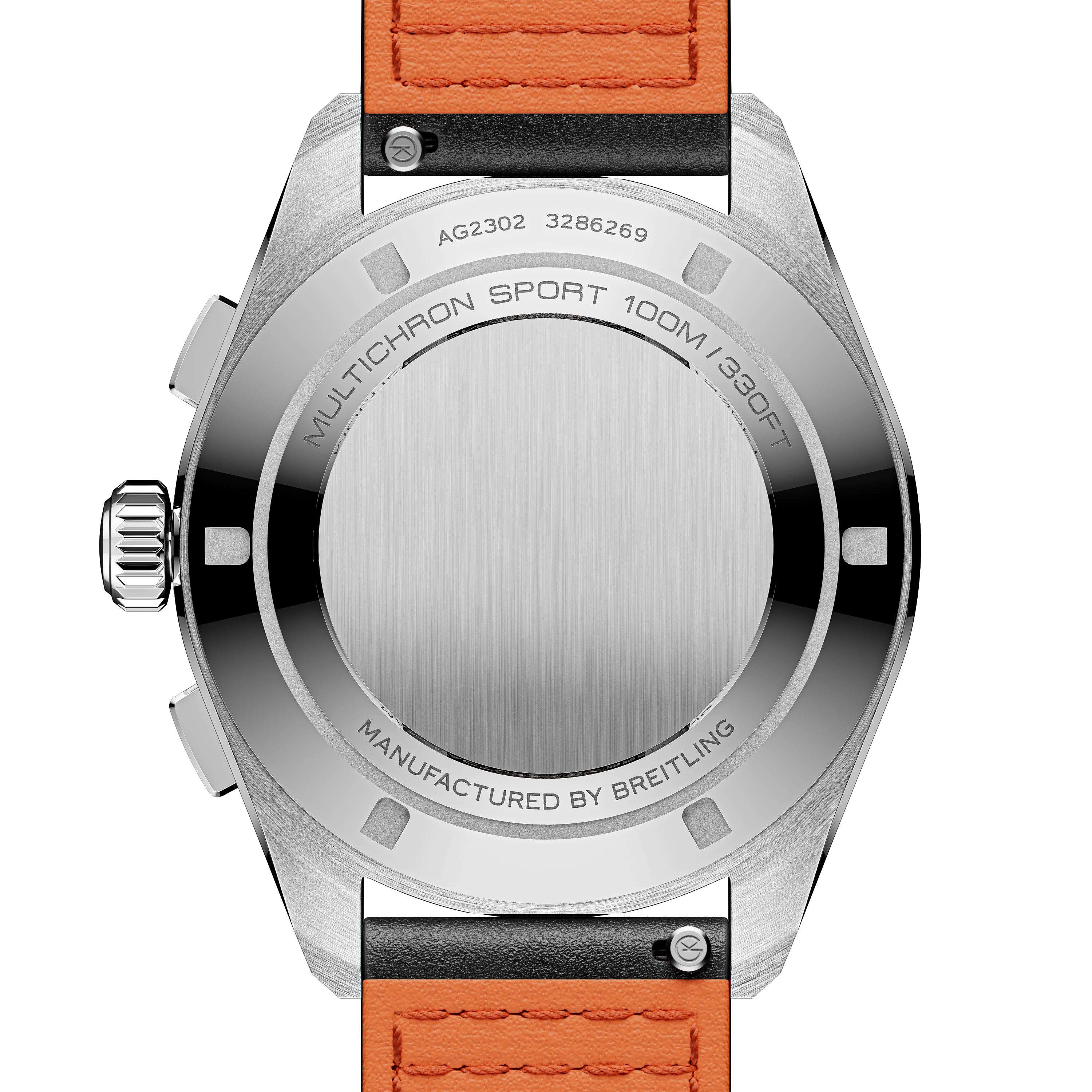 Multichron Sport | 41mm, Steel Case, Black Leather Strap