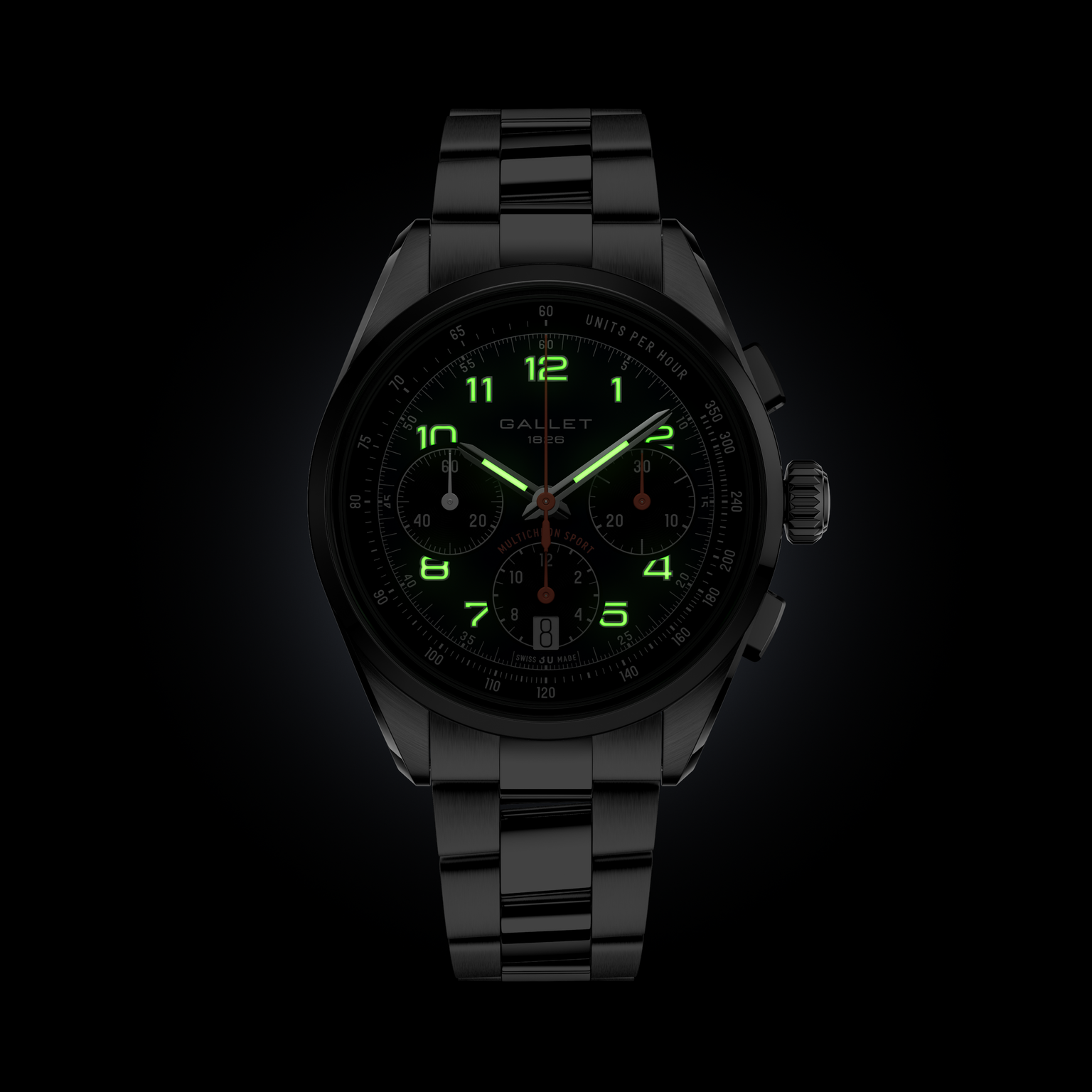 Multichron Sport | 41mm, Steel Case, Steel Strap