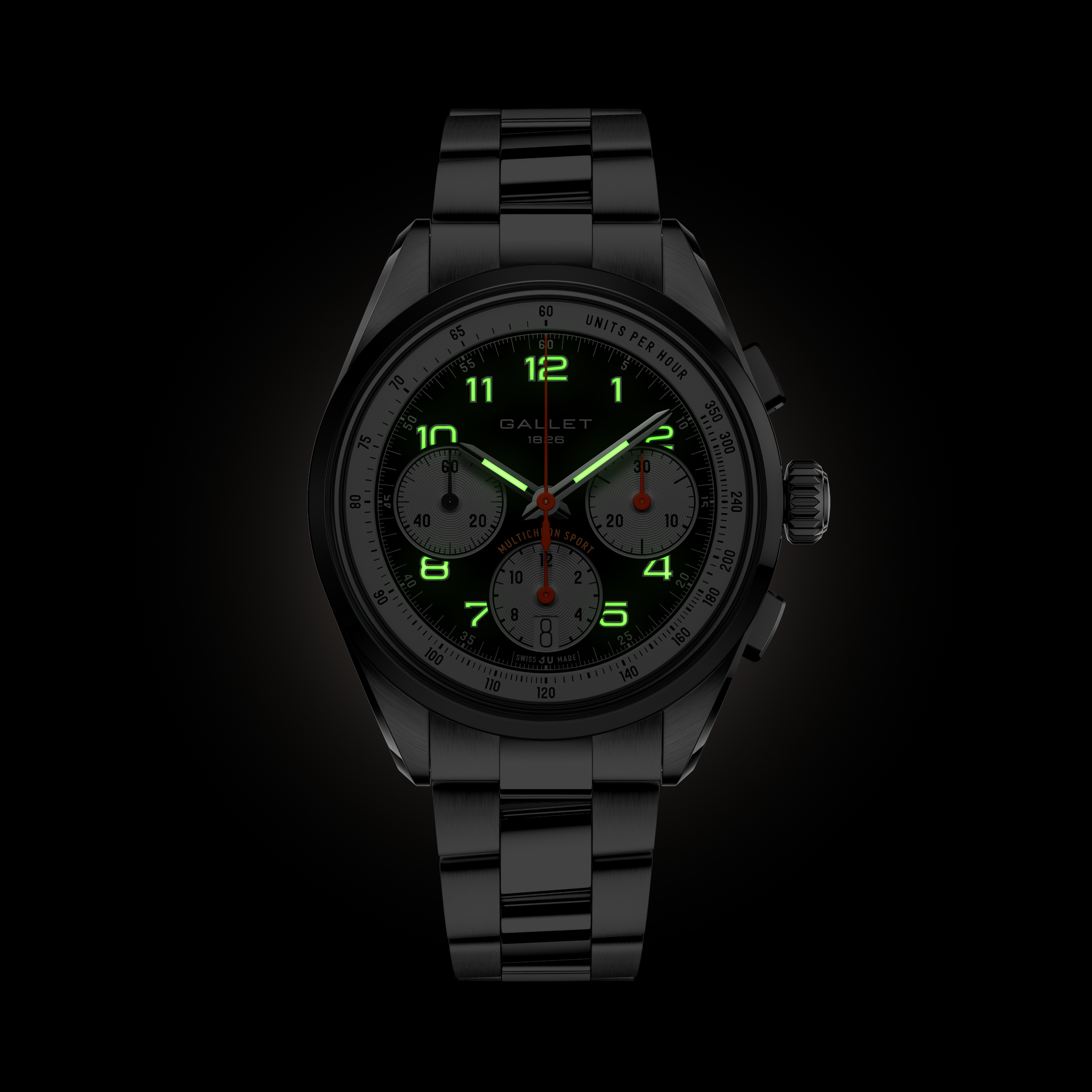 Multichron Sport | 41mm, Steel Case, Steel Strap