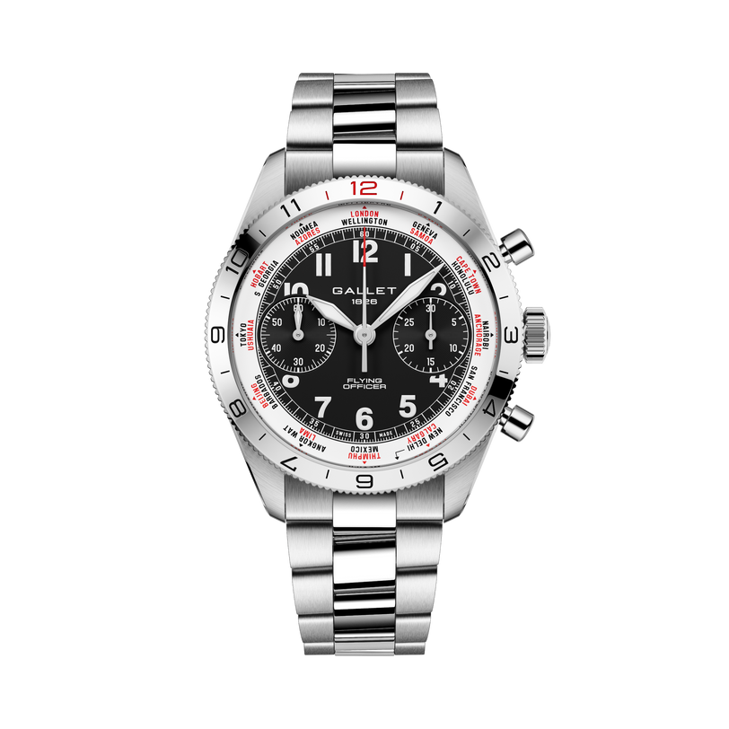 Flying Officer | 40mm, Steel Case, Steel Strap