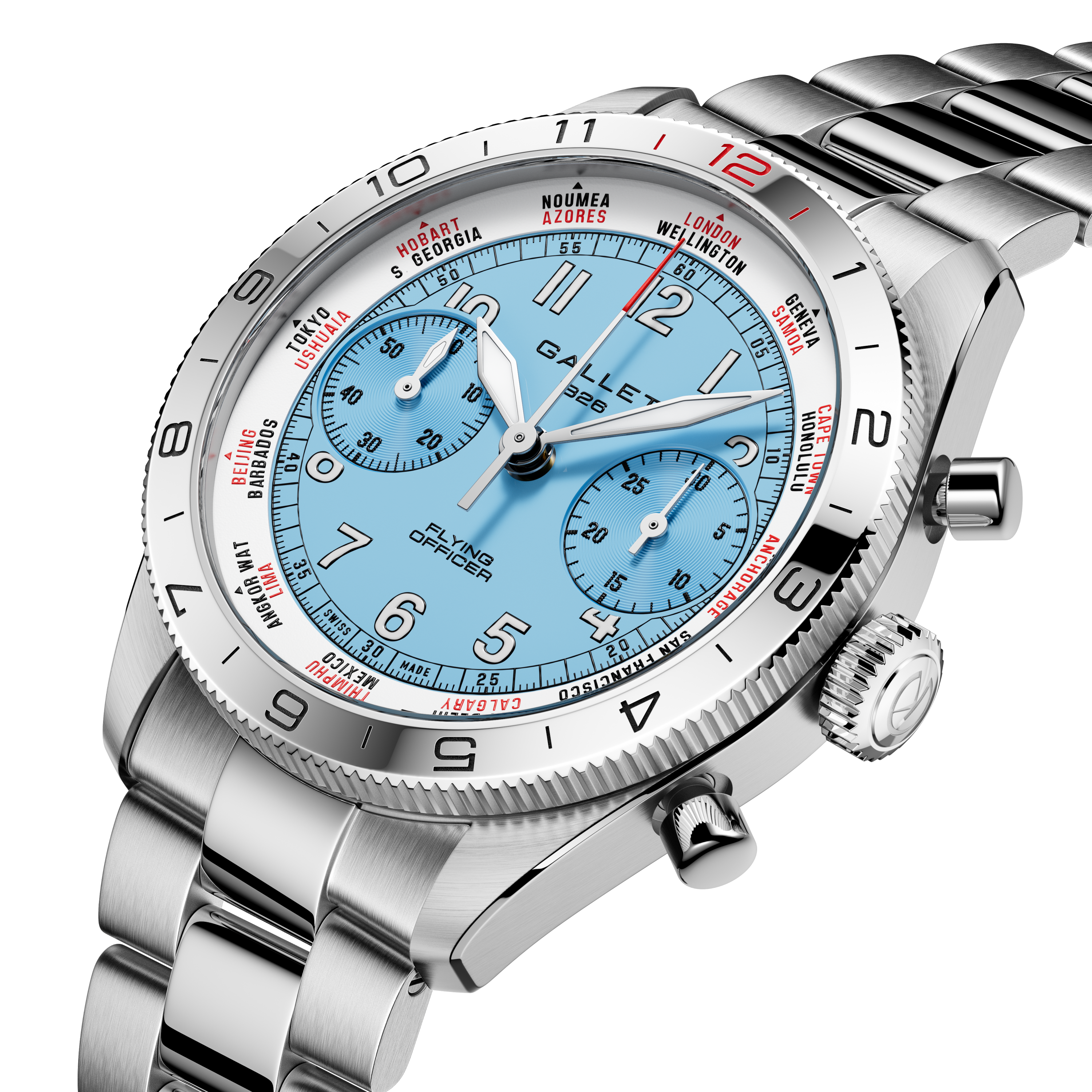 Flying Officer | 40mm, Steel Case, Steel Strap