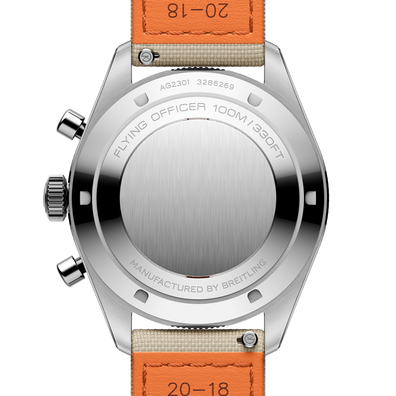 Flying Officer | 40mm, Steel Case, Beige Fabric Strap