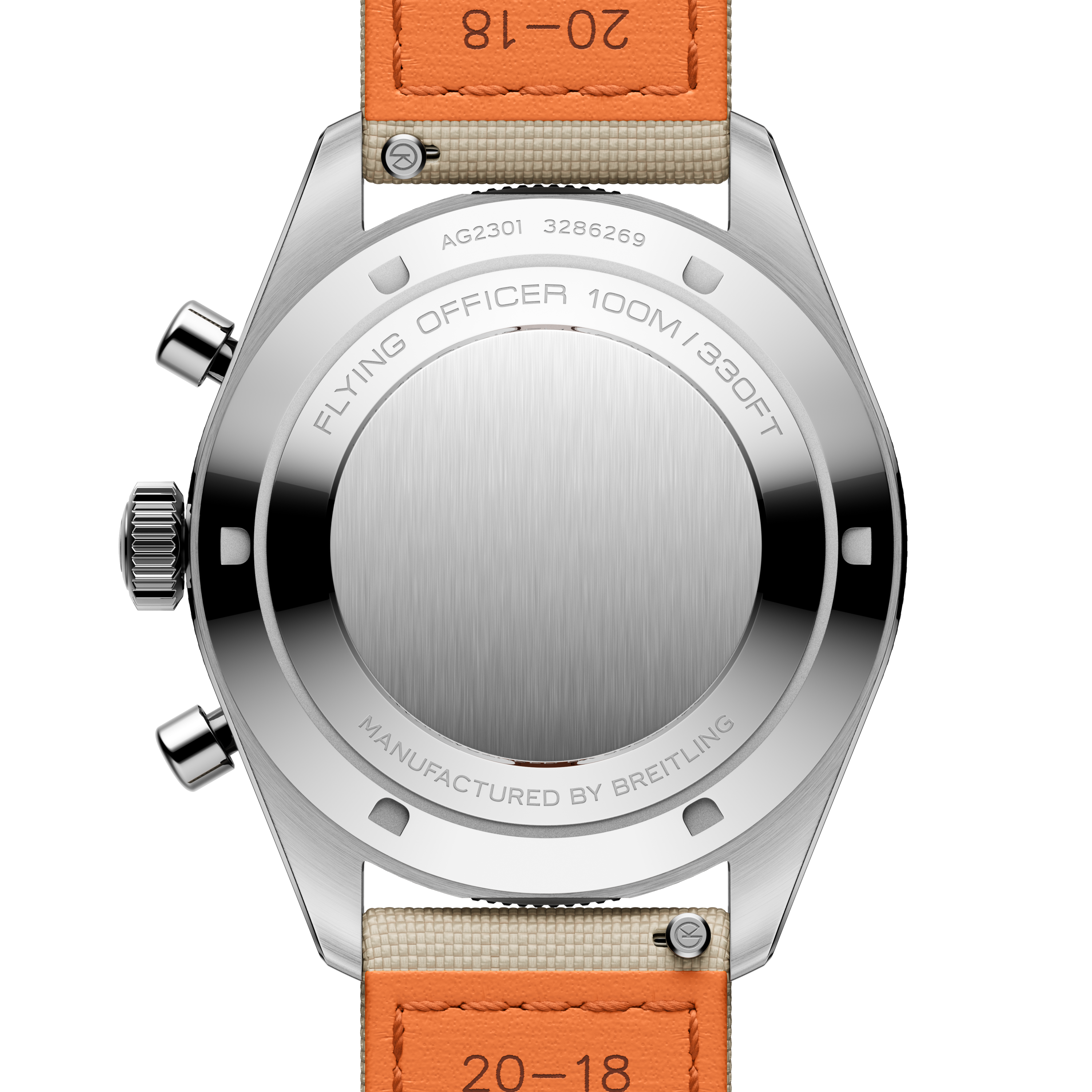 Flying Officer | 40mm, Steel Case, Beige Fabric Strap