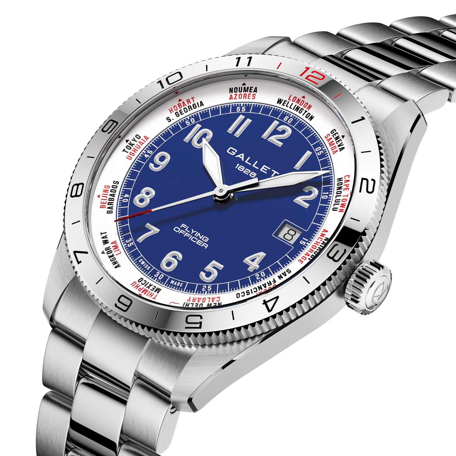 Flying Officer | 40mm, Steel Case, Steel Strap