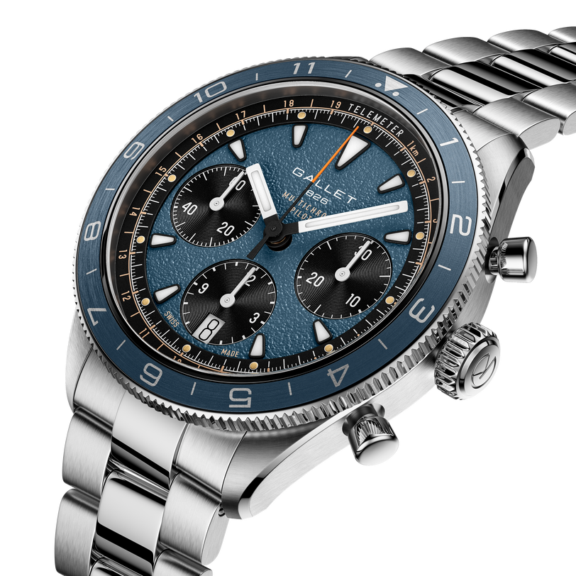 Multichron Pilot | 42mm, Steel Case, Steel Strap