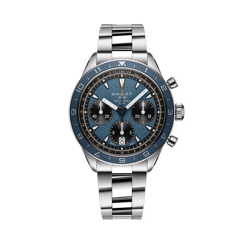 Multichron Pilot | 42mm, Steel Case, Steel Strap