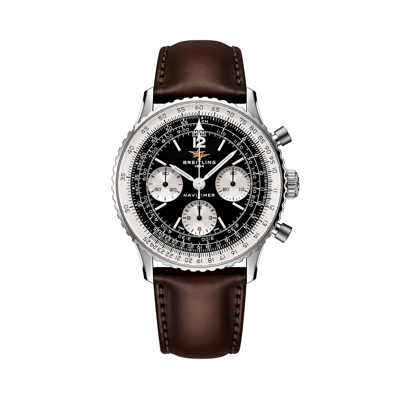 Navitimer B09 Chronograph 41 | 41mm, Brown Leather