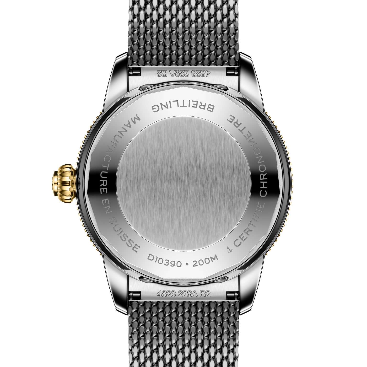 Superocean Heritage 36 | White Sunray Brushed Dial, Steel Mesh Bracelet