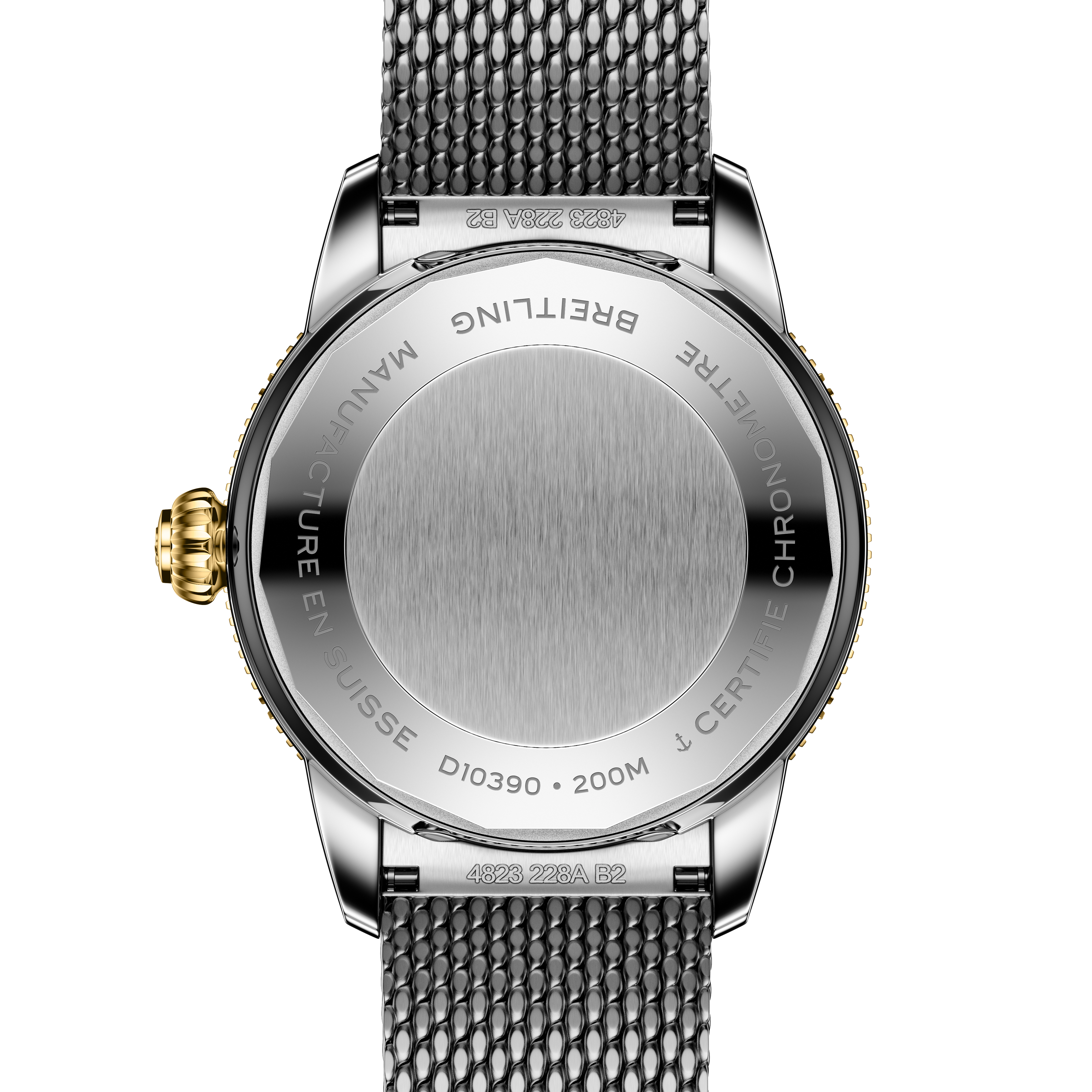 Superocean Heritage 36 | White Sunray Brushed Dial, Steel Mesh Bracelet