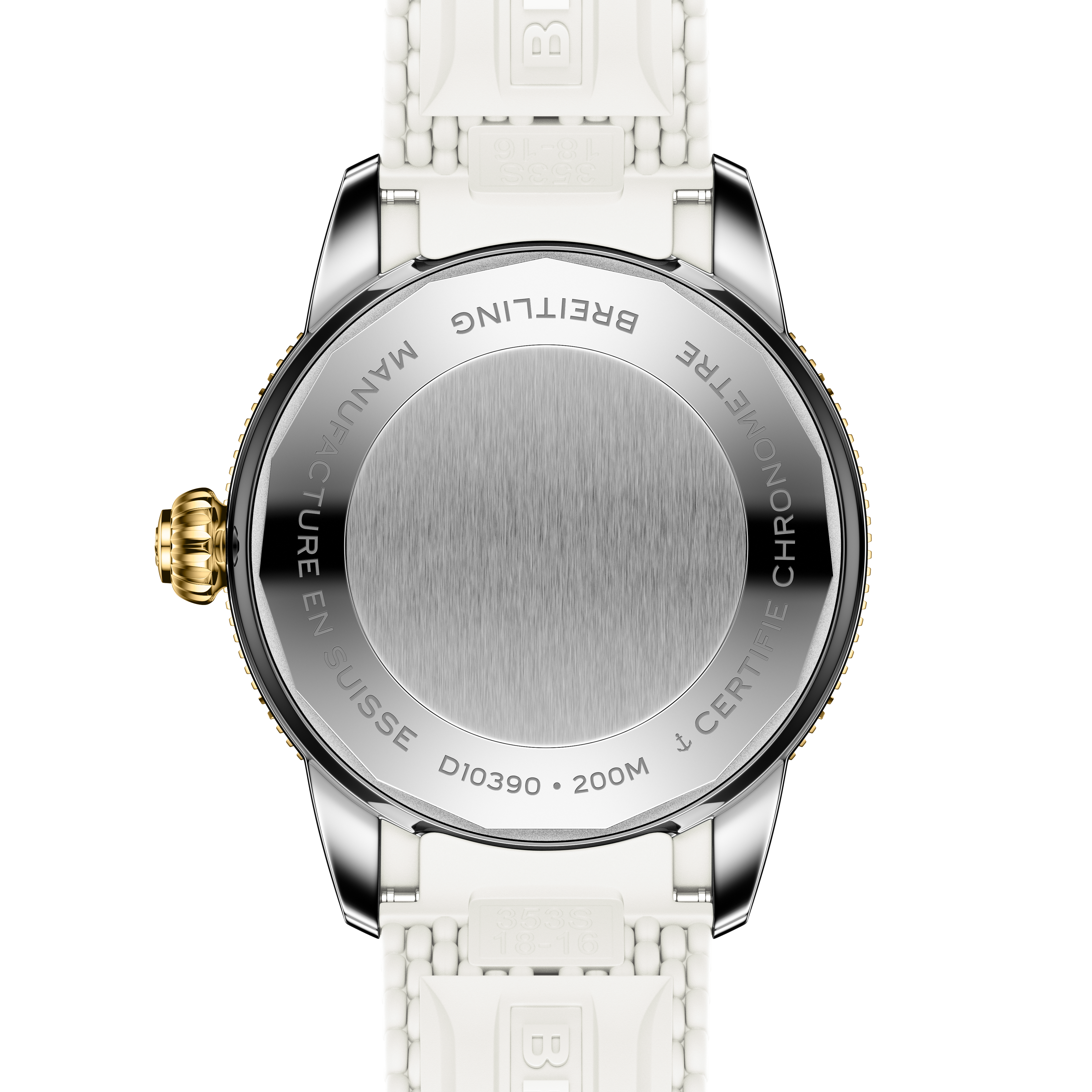 Superocean Heritage 36 | White Sunray Brushed Dial, White Rubber Strap
