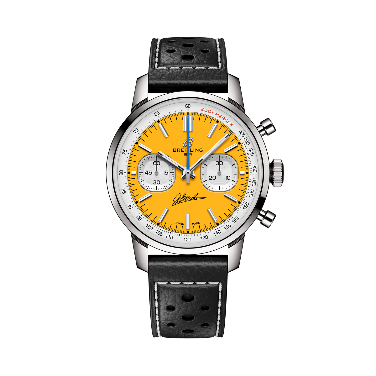 Breitling Top Time B01 Eddy Merckx | 41mm, Leather Strap, Men's Watch